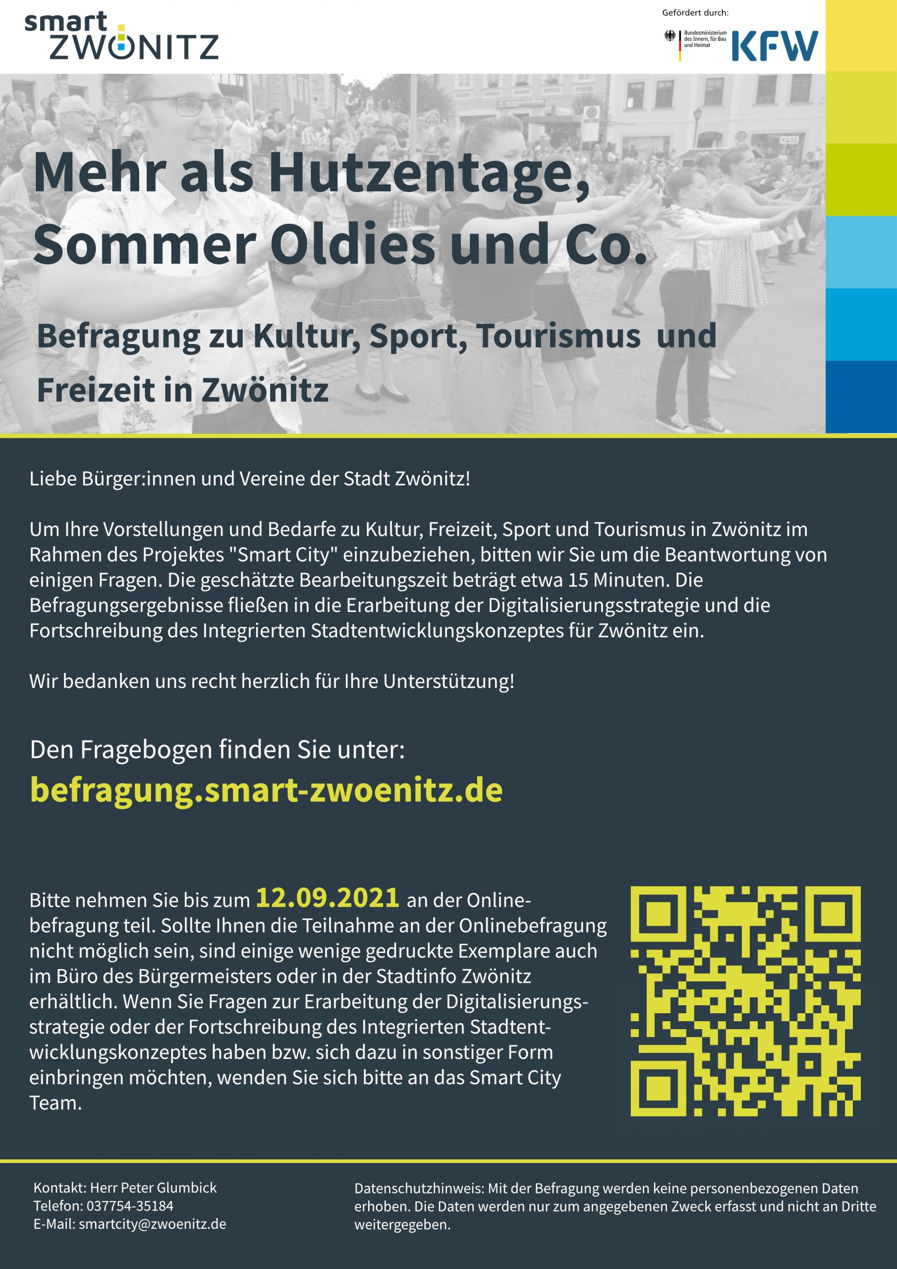 Umfrage zur Kultur, Tourismus, Sport und Freizeit in Zwönitz