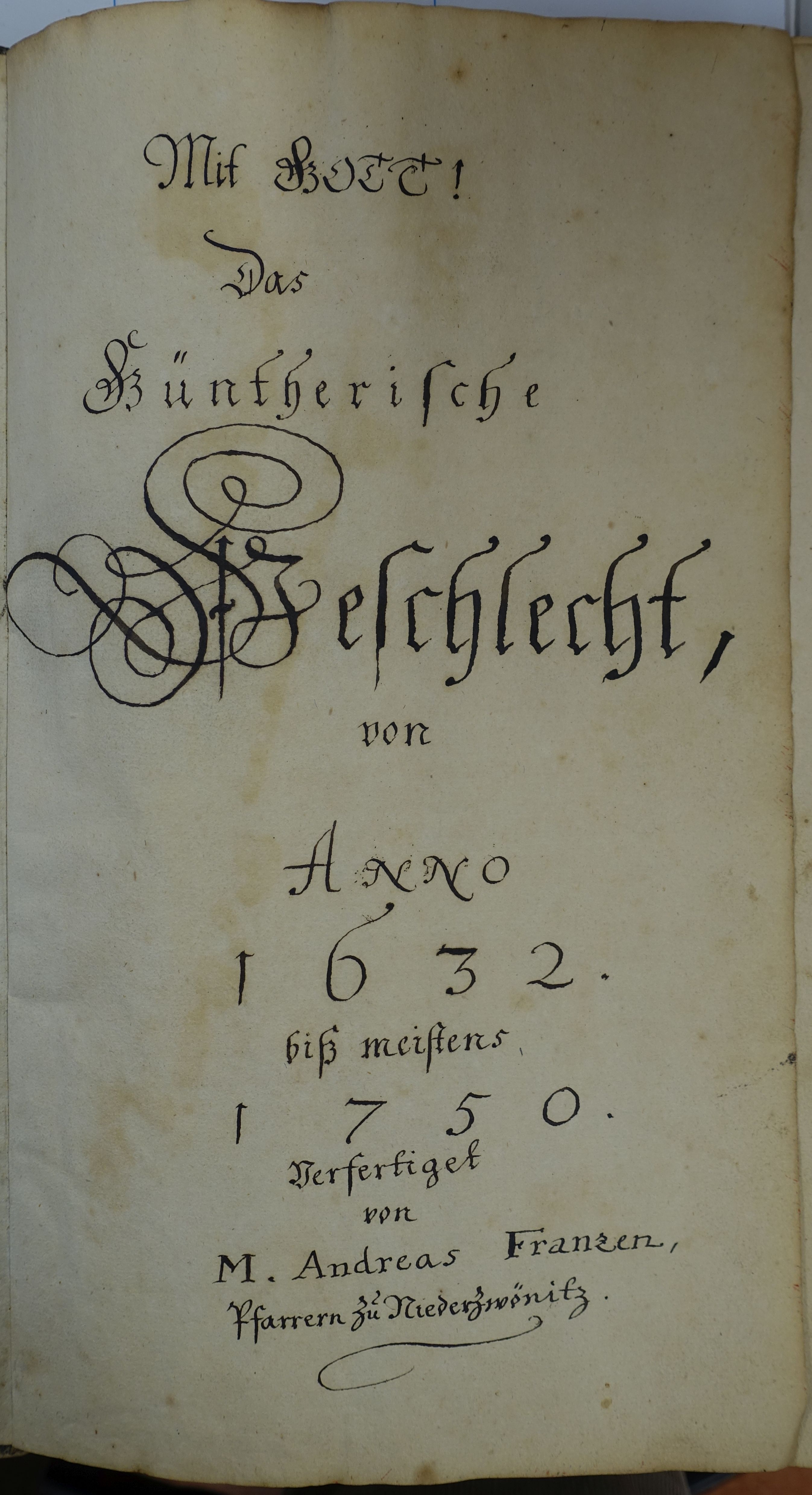 Bild Titelblatt der Günther-Tabellen